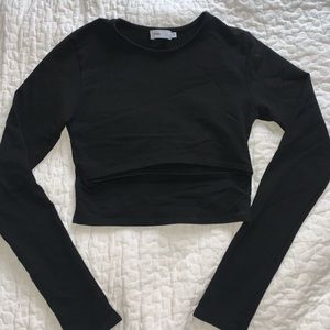 Women’s Black Adika Holiston Crop Top in size Small